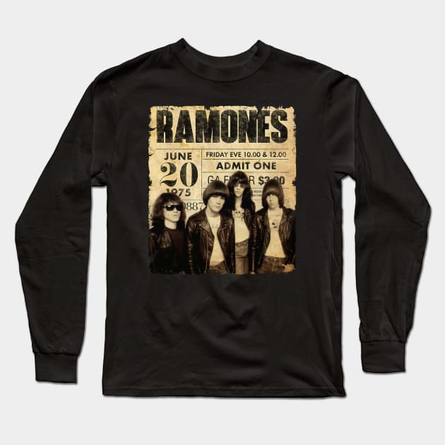 RAMONES 1975 Long Sleeve T-Shirt by The Fan-Tastic Podcast